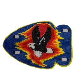 Tex’s Line Beaded Arrowhead With Eagle Buckle