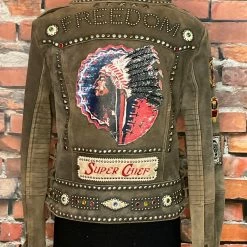 The Sparkling Spur TIFFIANY'S CLOSET Freedom Leather Jacket