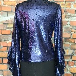 Alberto Makali Ruffle Embellished Jacket TIFFIANY'S CLOSET