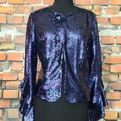 Alberto Makali Ruffle Embellished Jacket TIFFIANY'S CLOSET