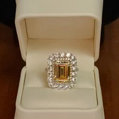 The Sparkling Spur New Arrivals Yellow Moissanite Lab Diamond
