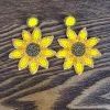 The Sparkling Spur Jewelry Beaded Sunflower Earrings