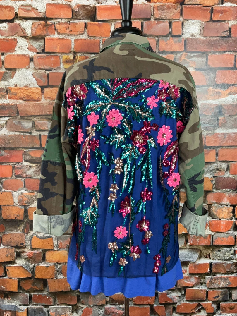 Brand new 🥰 Josie Bruno Original Sequined Camo Jacket New Arrivals ⭐ 12 Josie Bruno Original Sequined Camo Jacket New Arrivals