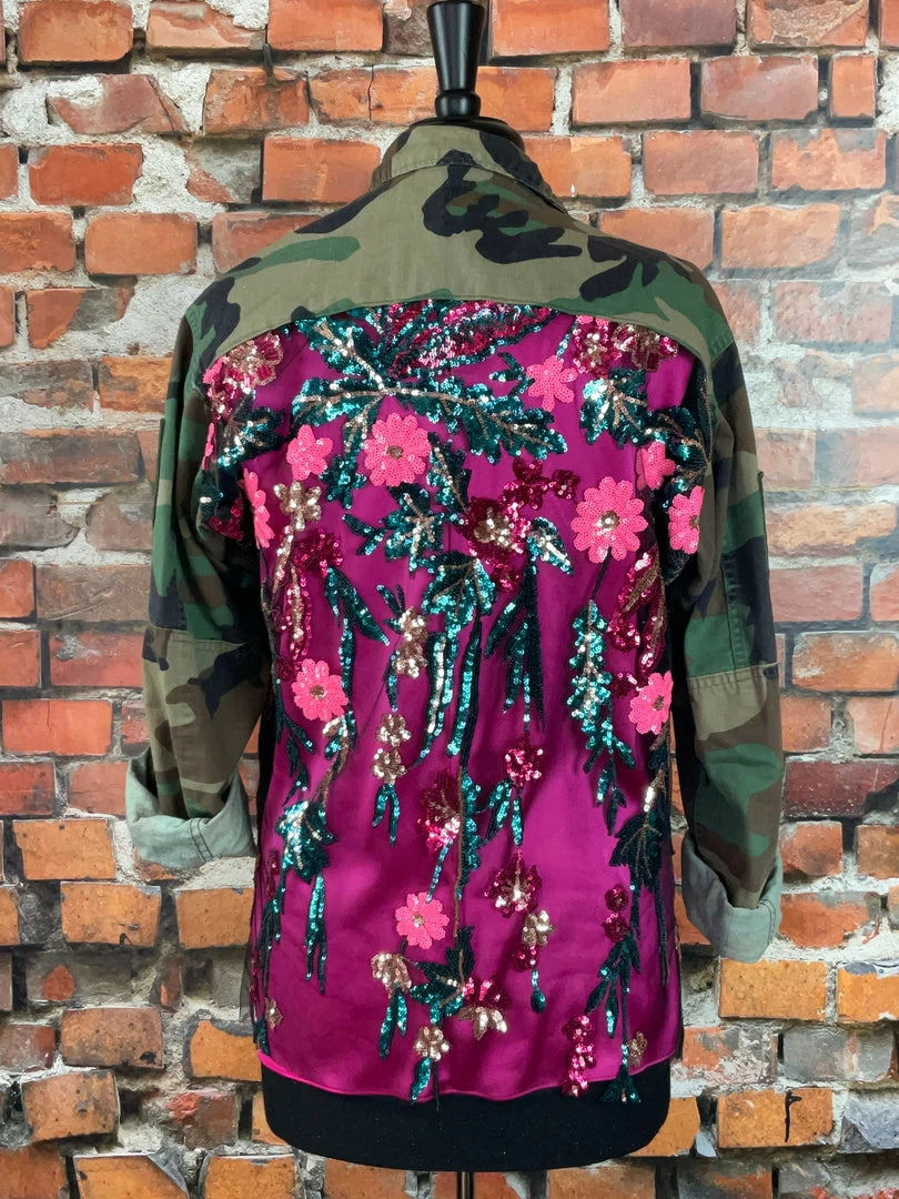 Brand new 🥰 Josie Bruno Original Sequined Camo Jacket New Arrivals ⭐ 8 Josie Bruno Original Sequined Camo Jacket New Arrivals