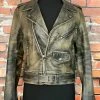 The Sparkling Spur TIFFIANY'S CLOSET Aged Look Leather Jacket