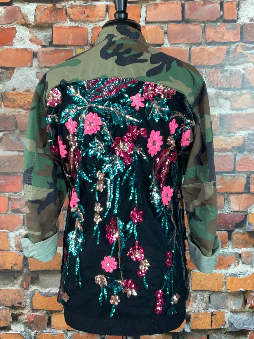 Brand new 🥰 Josie Bruno Original Sequined Camo Jacket New Arrivals ⭐ 4 Josie Bruno Original Sequined Camo Jacket New Arrivals