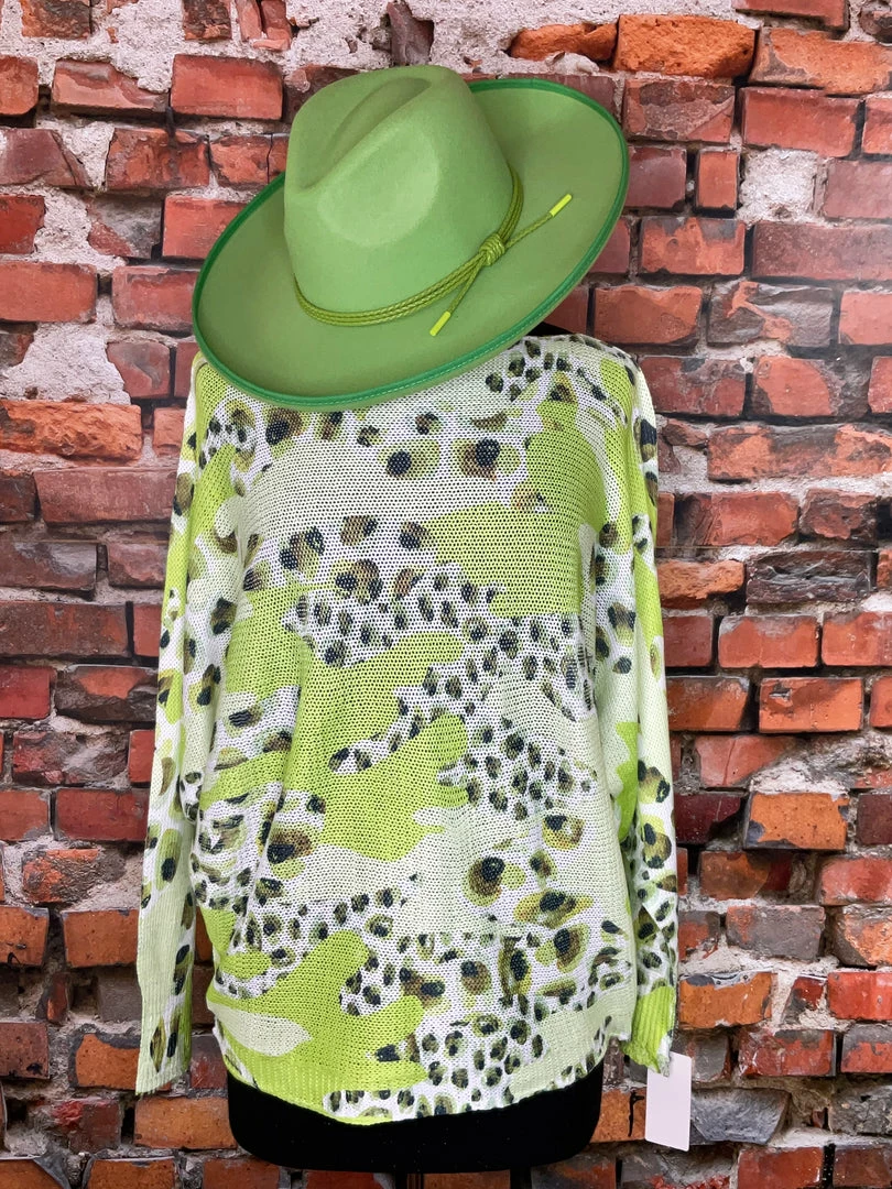 Buy 𧨠The Sparkling Spur New Arrivals Leopard/Camo Sweater π 3 The Sparkling Spur New Arrivals Leopard/Camo Sweater