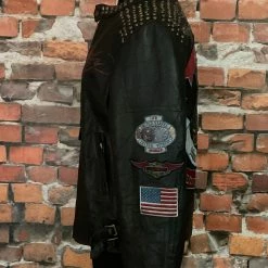 The Sparkling Spur TIFFIANY'S CLOSET Ed Hardy Mini Skirt Mob Leather Moto Jacket