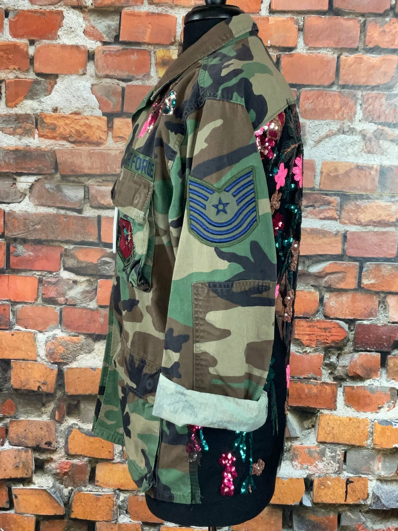 Brand new 🥰 Josie Bruno Original Sequined Camo Jacket New Arrivals ⭐ 5 Josie Bruno Original Sequined Camo Jacket New Arrivals