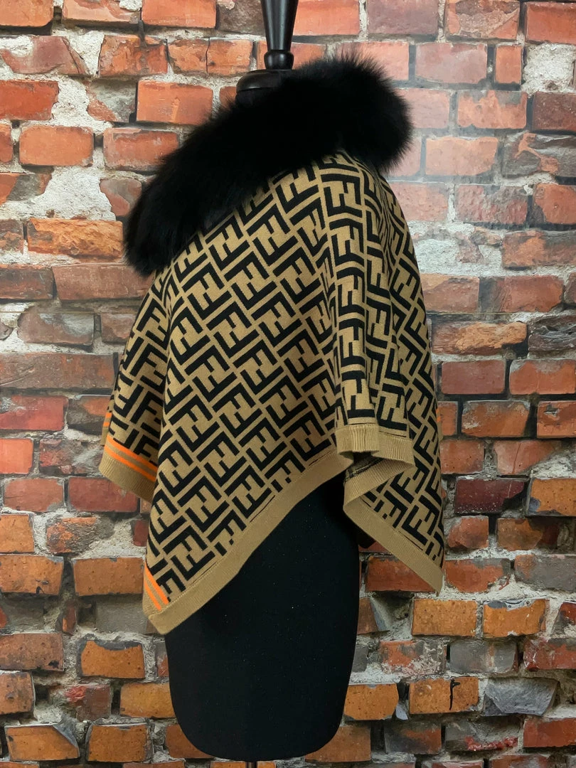 Top 10 ๐งจ Oo La La Letter Pattern Short Cape With Fox Collar New Arrivals ๐ 8 Oo La La Letter Pattern Short Cape With Fox Collar New Arrivals