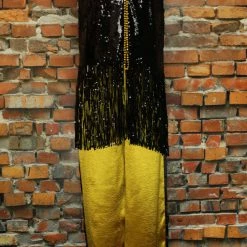 The Sparkling Spur Gold Pants With Black Stripe TIFFIANY'S CLOSET