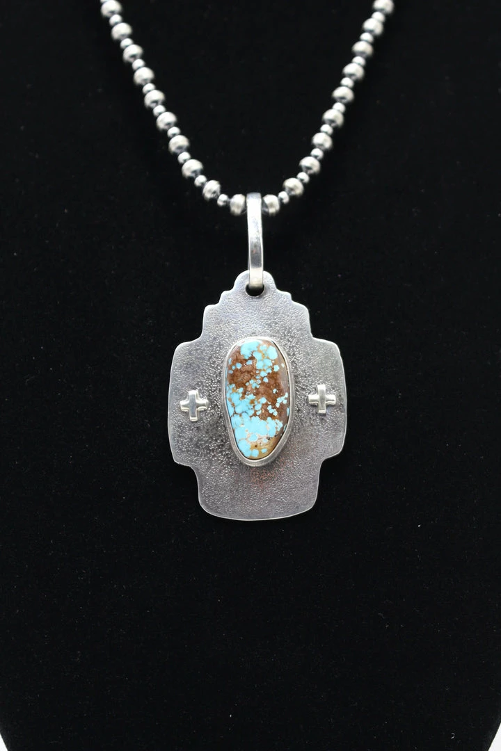 Wholesale β€οΈ Kathy Sands Jewelry Our Father Pendent With Turquoise Stone π― 5 Kathy Sands Jewelry Our Father Pendent With Turquoise Stone