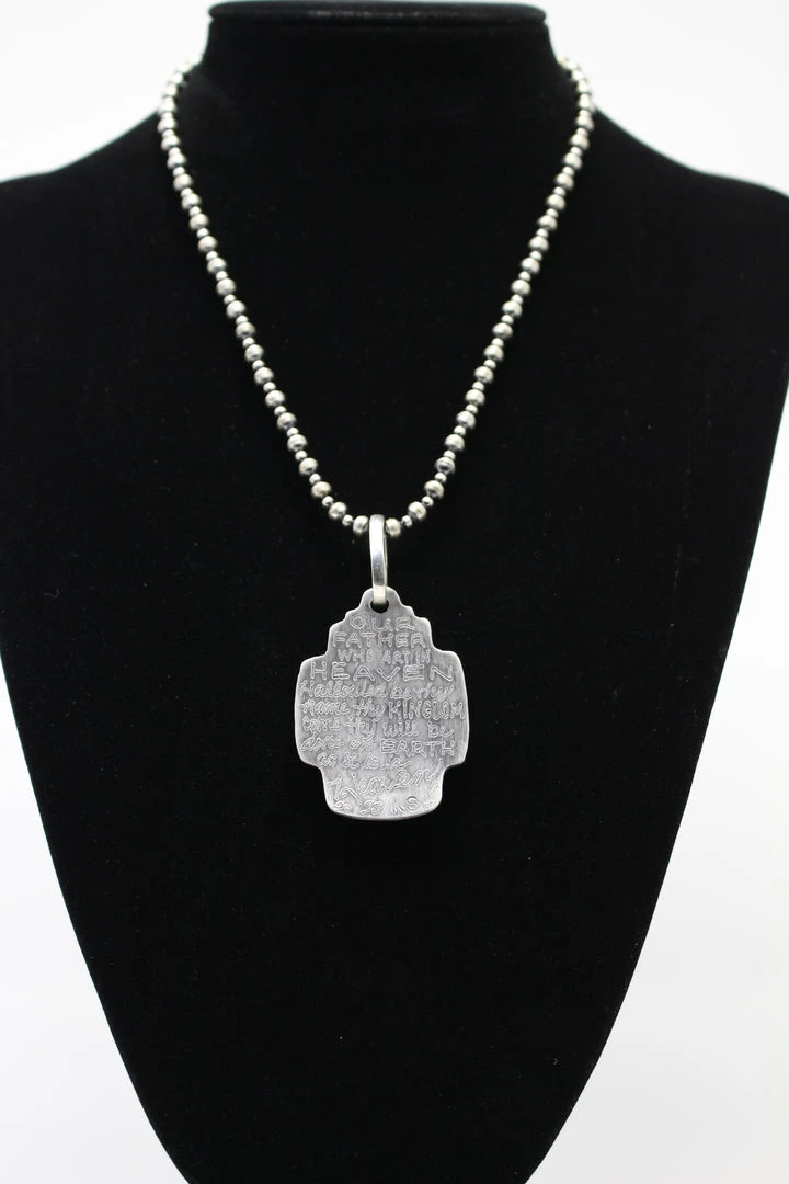 Wholesale β€οΈ Kathy Sands Jewelry Our Father Pendent With Turquoise Stone π― 4 Kathy Sands Jewelry Our Father Pendent With Turquoise Stone