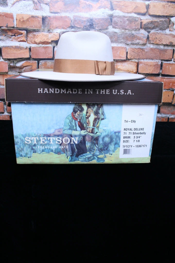 Outlet ✔️ Tri-City, Royal Deluxe Stetson Hat TIFFIANY'S CLOSET ⌛ 4 Tri-City, Royal Deluxe Stetson Hat TIFFIANY'S CLOSET