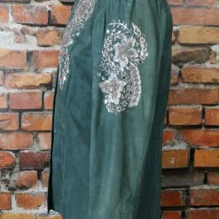 Double D Ranch Wear TIFFIANY'S CLOSET Stunning Suede Jacket With Large Rhinestone Buttons