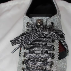 Gucci TIFFIANY'S CLOSET Glitter Web Sneaker With Studs