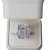 The Sparkling Spur 20 Caret CZ Emerald Cut Ring Jewelry