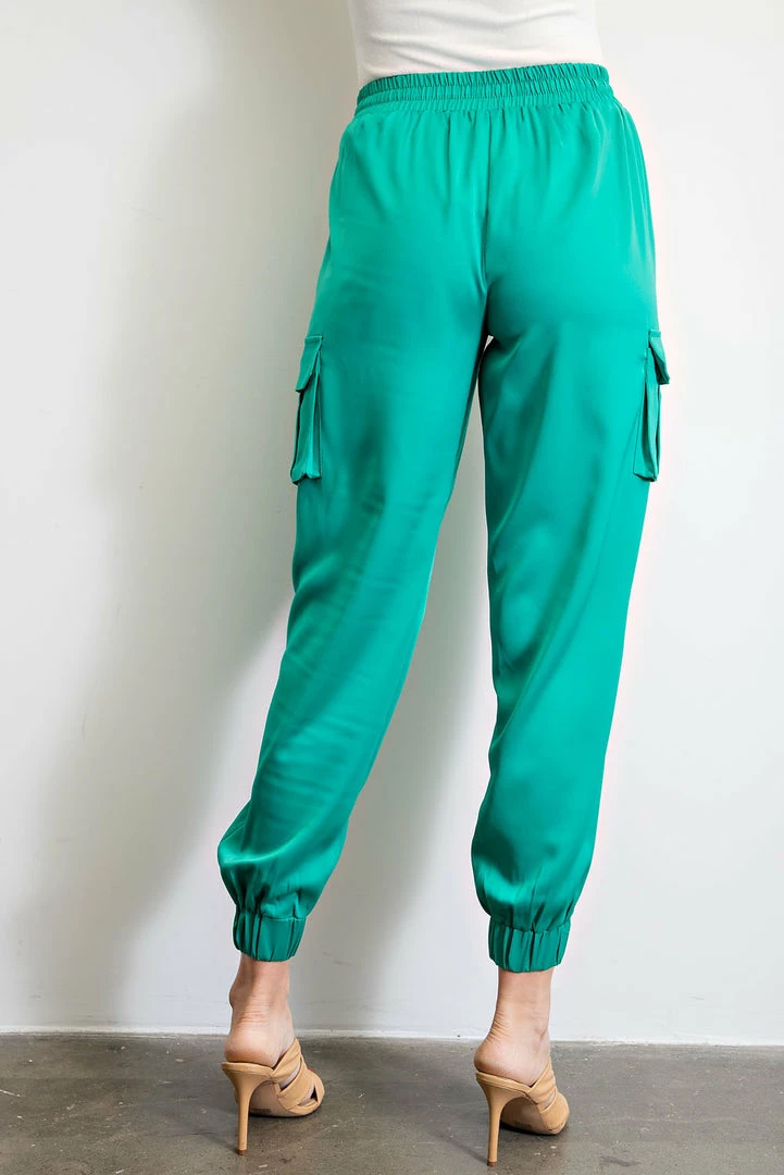 Hot Sale ⌛ The Sparkling Spur Satin Jogging Pants ✔️ 6 The Sparkling Spur Satin Jogging Pants