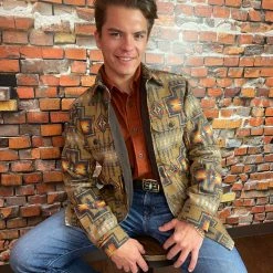 Pendleton Jacquard CPO Wool Shirt Jacket