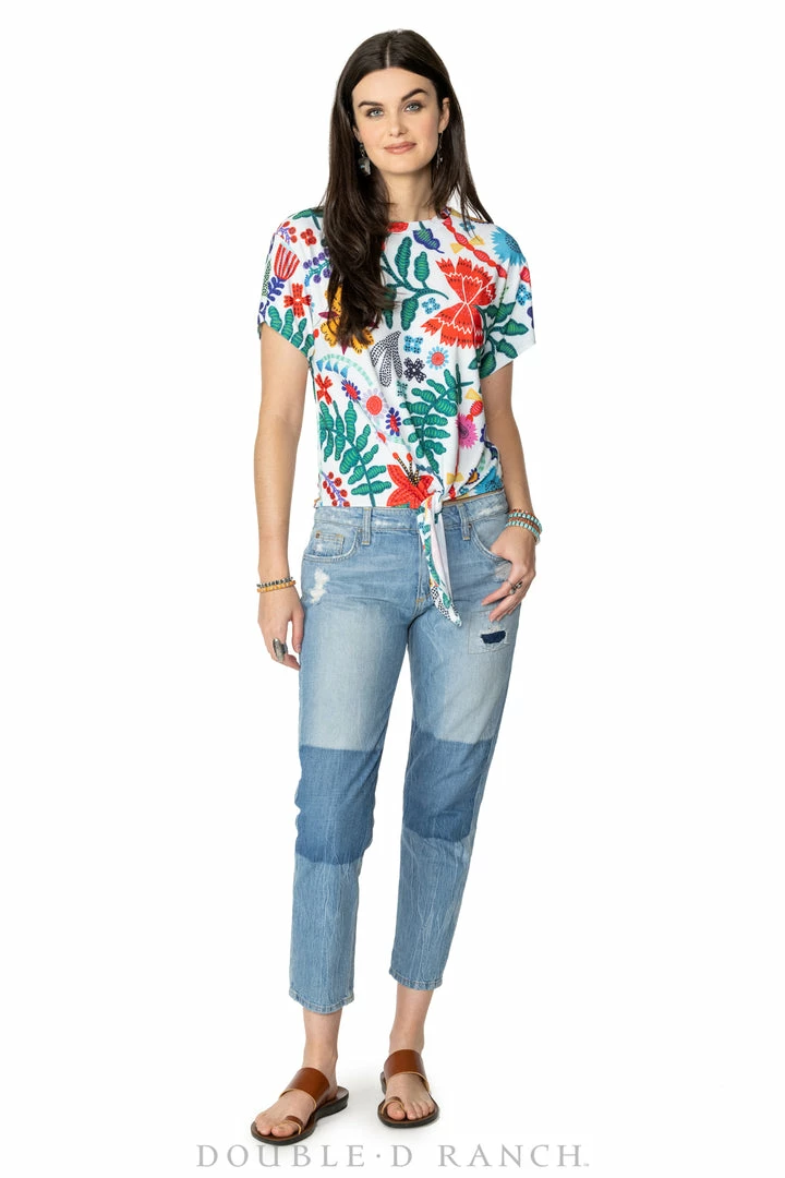 Best Sale ๐ฅ Double D Ranch Wear - Folk Foray Collection Tops Nina Tie Top ๐ 6 Double D Ranch Wear - Folk Foray Collection Tops Nina Tie Top