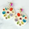 Top 10 ๐ Brianna Cannon White Round Drop Earrings With Rainbow Crystals Jewelry ๐ 2 Brianna Cannon White Round Drop Earrings With Rainbow Crystals Jewelry