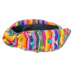 Brianna Cannon Hats/Headbands/Scarves/Gloves Rainbow Serape Fiesta Crystal Headband