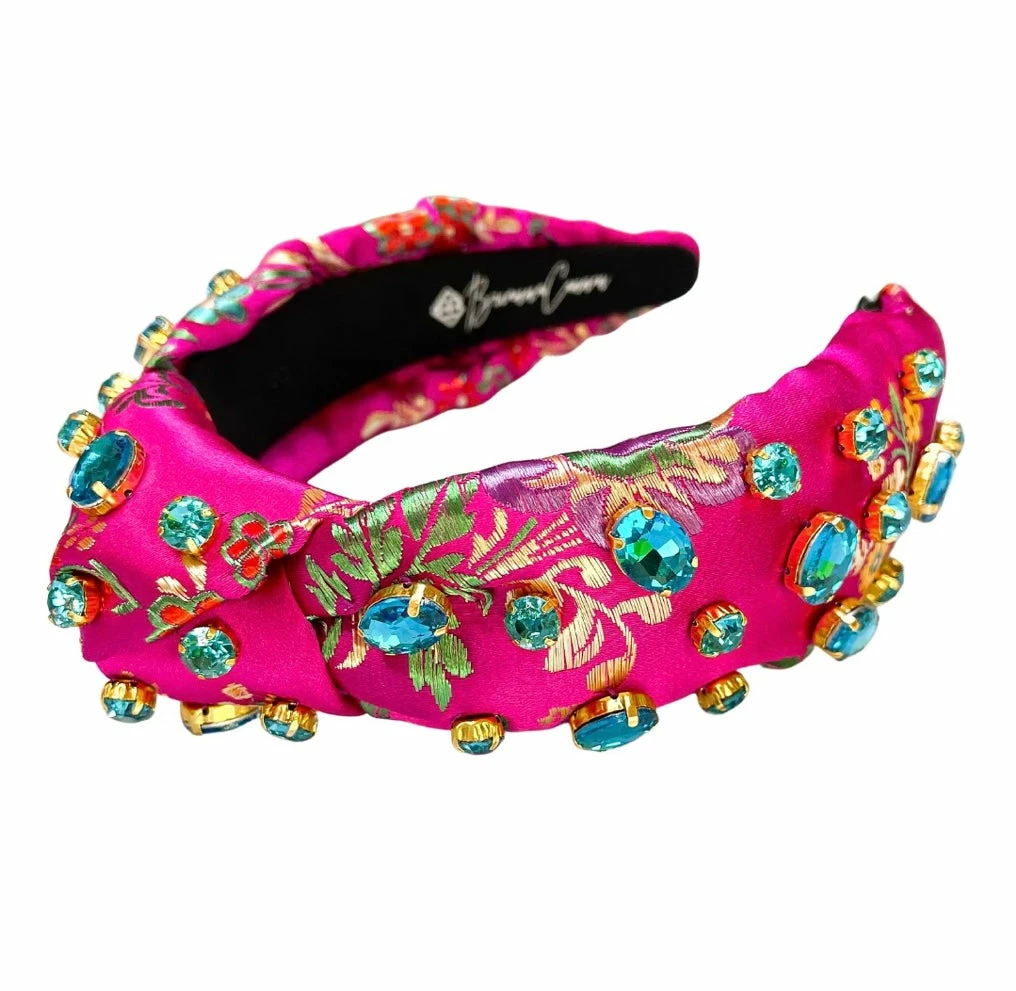 Cheapest βοΈ Brianna Cannon Hot Pink Silk Floral Headband With Hand-Sewn Crystals π₯° 4 Brianna Cannon Hot Pink Silk Floral Headband With Hand-Sewn Crystals