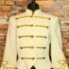 Hairston Roberson Ivory Jacket With Gold Braid
