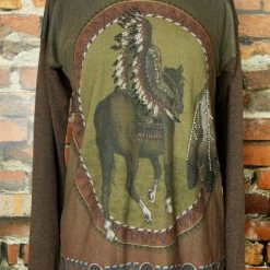 Double D Ranch Wear Indian Chief & Horse Tee