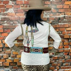 Double D Ranch Wear - Wild Horses Collection Tops Pulling Leather Top