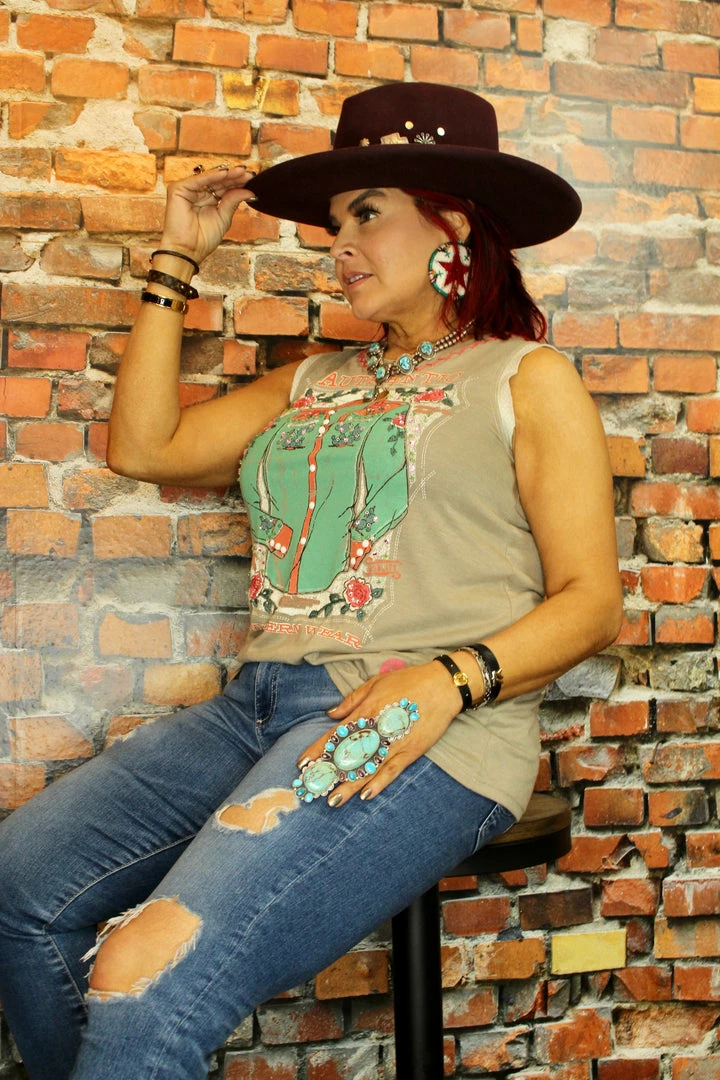 Brand new π Double D Ranch - Gayle Collection Authentic Western Wear Tank Tops π€© 3 Double D Ranch - Gayle Collection Authentic Western Wear Tank Tops