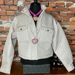 The Sparkling Spur Cropped Quilted Jacket Jackets