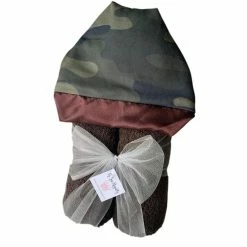 The Sparkling Spur Kids Of A King Plush Hooded Bath Towel - Camo Print