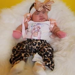 The Sparkling Spur Kids Of A King Lil Miss Laura’s Leopard Bell Bottoms