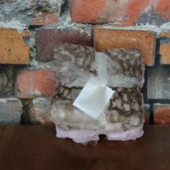 The Sparkling Spur Kids Of A King Dusty Pink Fawn Burp Cloth Set