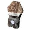 The Sparkling Spur Plush Hooded Bath Towel - Fawn