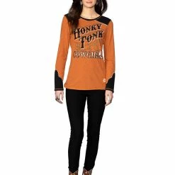 Double D Ranch Wear - Matagorda Collection Honky Tonk Cowgirl Tee