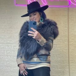 Double D Ranch - Banff Collection Tops Mount Assiniboine Deer Top