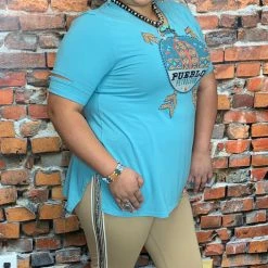Double D Ranch Wear Pueblo Petroleum Top Tops