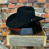 American Hat Company Men's Hats 40X BLACK FELT HAT