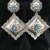 The Sparkling Spur Silver Southwest Earrings - Diamonds